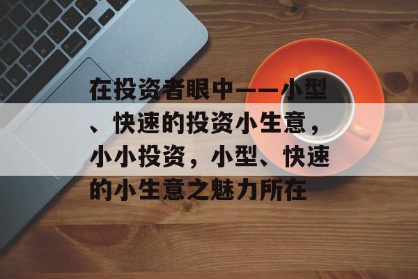 在投资者眼中——小型、快速的投资小生意,小小投资,小型、快速的小生意之魅力所在 在投资者眼中——小型、快速的投资小生意,小小投资,小型、快速的小生意之魅力所在