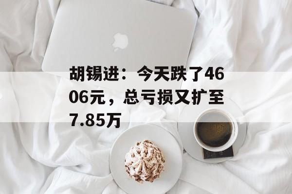 胡锡进:今天跌了4606元,总亏损又扩至7.85万 胡锡进:今天跌了4606元,总亏损又扩至7.85万