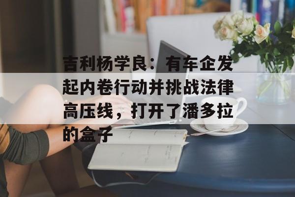 吉利杨学良:有车企发起内卷行动并挑战法律高压线,打开了潘多拉的盒子 吉利杨学良:有车企发起内卷行动并挑战法律高压线,打开了潘多拉的盒子