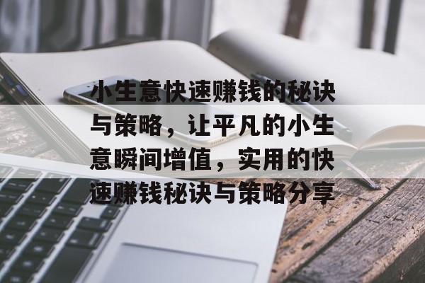 小生意快速赚钱的秘诀与策略，让平凡的小生意瞬间增值，实用的快速赚钱秘诀与策略分享