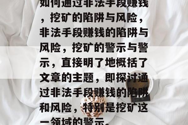 如何通过非法手段赚钱,挖矿的陷阱与风险,非法手段赚钱的陷阱与风险,挖矿的警示与警示,直接明了地概括了文章的主题,即探讨通过非法手段赚钱的陷阱和风险,特别是挖矿这一领域的警示。 如何通过非法手段赚钱,挖矿的陷阱与风险,非法手段赚钱的陷阱与风险,挖矿的警示与警示,直接明了地概括了文章的主题,即探讨通过非法手段赚钱的陷阱和风险,特别是挖矿这一领域的警示。