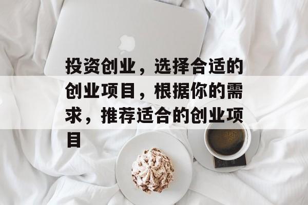 投资创业，选择合适的创业项目，根据你的需求，推荐适合的创业项目