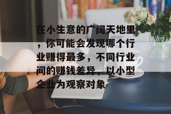 在小生意的广阔天地里,你可能会发现哪个行业赚得最多,不同行业间的赚钱差异,以小型企业为观察对象 在小生意的广阔天地里,你可能会发现哪个行业赚得最多,不同行业间的赚钱差异,以小型企业为观察对象