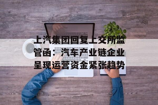 上汽集团回复上交所监管函:汽车产业链企业呈现运营资金紧张趋势 上汽集团回复上交所监管函:汽车产业链企业呈现运营资金紧张趋势
