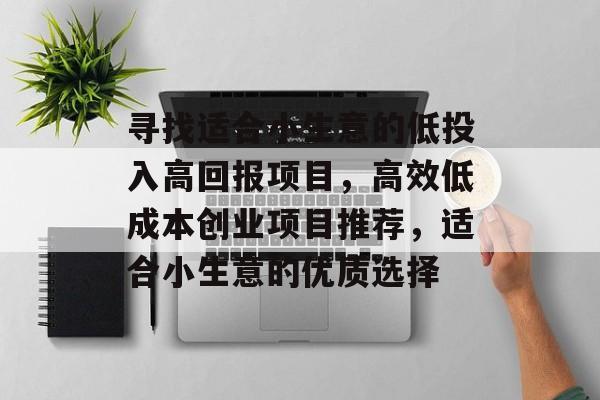 寻找适合小生意的低投入高回报项目,高效低成本创业项目推荐,适合小生意的优质选择 寻找适合小生意的低投入高回报项目,高效低成本创业项目推荐,适合小生意的优质选择