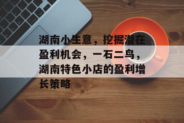 湖南小生意,挖掘潜在盈利机会,一石二鸟,湖南特色小店的盈利增长策略 湖南小生意,挖掘潜在盈利机会,一石二鸟,湖南特色小店的盈利增长策略