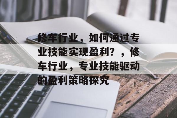 修车行业，如何通过专业技能实现盈利？，修车行业，专业技能驱动的盈利策略探究