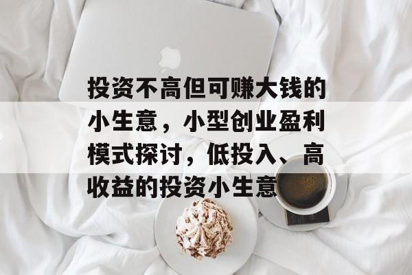 投资不高但可赚大钱的小生意,小型创业盈利模式探讨,低投入、高收益的投资小生意 投资不高但可赚大钱的小生意,小型创业盈利模式探讨,低投入、高收益的投资小生意