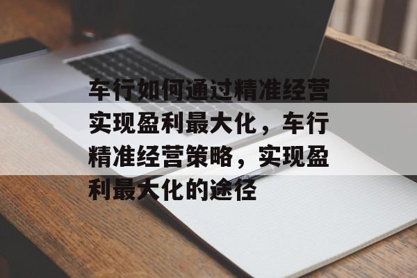 车行如何通过精准经营实现盈利最大化,车行精准经营策略,实现盈利最大化的途径 车行如何通过精准经营实现盈利最大化,车行精准经营策略,实现盈利最大化的途径