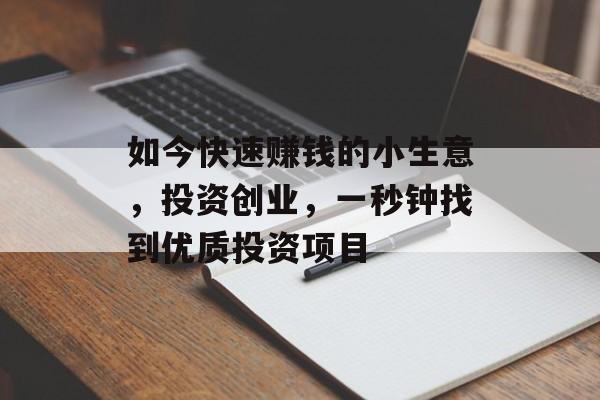 如今快速赚钱的小生意,投资创业,一秒钟找到优质投资项目 如今快速赚钱的小生意,投资创业,一秒钟找到优质投资项目