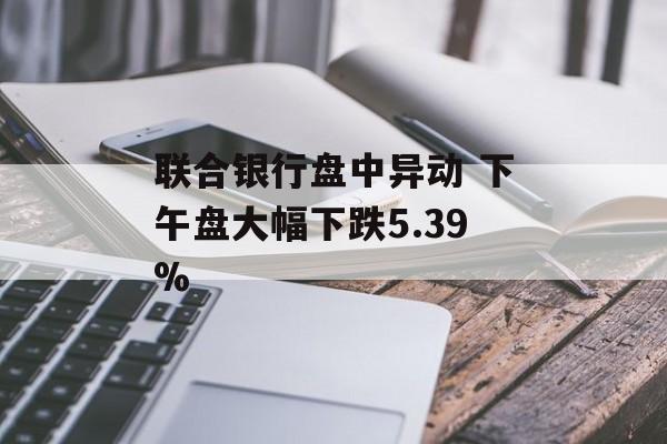 联合银行盘中异动 下午盘大幅下跌5.39%