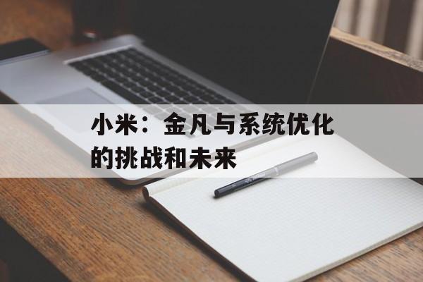 小米:金凡与系统优化的挑战和未来 小米:金凡与系统优化的挑战和未来