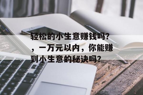 轻松的小生意赚钱吗?,一万元以内,你能赚到小生意的秘诀吗? 轻松的小生意赚钱吗?,一万元以内,你能赚到小生意的秘诀吗?