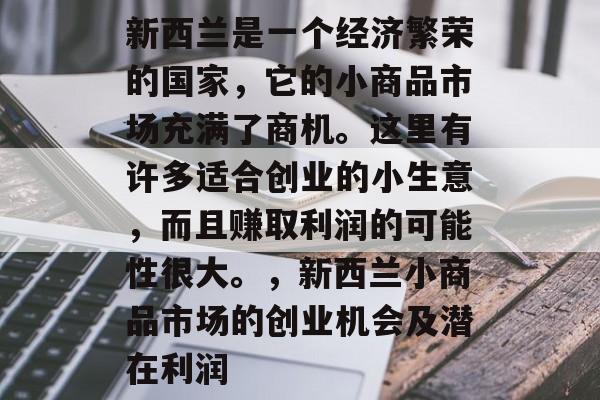 新西兰是一个经济繁荣的国家，它的小商品市场充满了商机。这里有许多适合创业的小生意，而且赚取利润的可能性很大。，新西兰小商品市场的创业机会及潜在利润