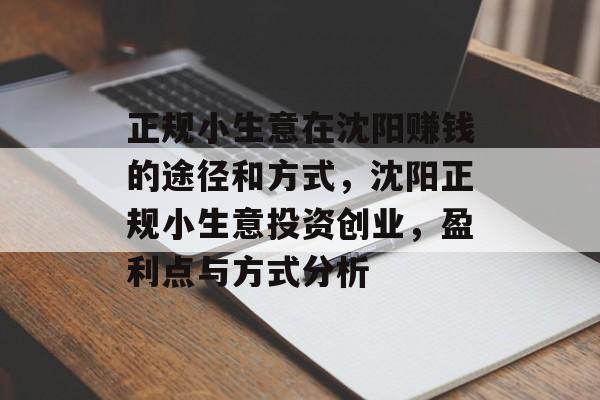 正规小生意在沈阳赚钱的途径和方式,沈阳正规小生意投资创业,盈利点与方式分析 正规小生意在沈阳赚钱的途径和方式,沈阳正规小生意投资创业,盈利点与方式分析
