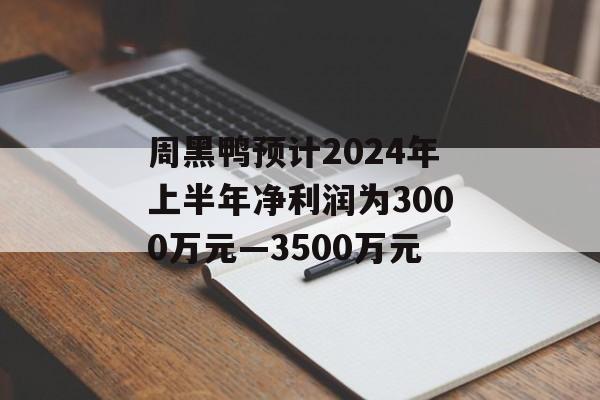 周黑鸭预计2024年上半年净利润为3000万元―3500万元 周黑鸭预计2024年上半年净利润为3000万元―3500万元