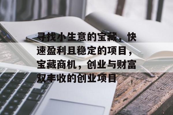 寻找小生意的宝藏,快速盈利且稳定的项目,宝藏商机,创业与财富双丰收的创业项目 寻找小生意的宝藏,快速盈利且稳定的项目,宝藏商机,创业与财富双丰收的创业项目