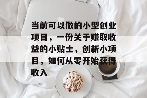 当前可以做的小型创业项目，一份关于赚取收益的小贴士，创新小项目，如何从零开始获得收入