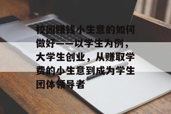 校园赚钱小生意的如何做好——以学生为例,大学生创业,从赚取学费的小生意到成为学生团体领导者 校园赚钱小生意的如何做好——以学生为例,大学生创业,从赚取学费的小生意到成为学生团体领导者