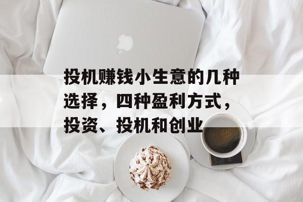 投机赚钱小生意的几种选择，四种盈利方式，投资、投机和创业