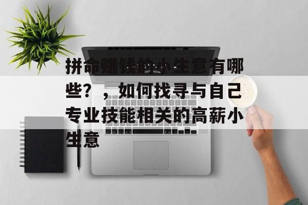拼命赚钱的小生意有哪些？，如何找寻与自己专业技能相关的高薪小生意