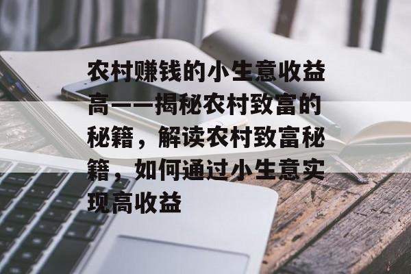 农村赚钱的小生意收益高——揭秘农村致富的秘籍,解读农村致富秘籍,如何通过小生意实现高收益 农村赚钱的小生意收益高——揭秘农村致富的秘籍,解读农村致富秘籍,如何通过小生意实现高收益
