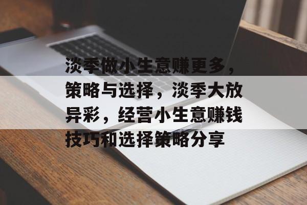 淡季做小生意赚更多,策略与选择,淡季大放异彩,经营小生意赚钱技巧和选择策略分享 淡季做小生意赚更多,策略与选择,淡季大放异彩,经营小生意赚钱技巧和选择策略分享