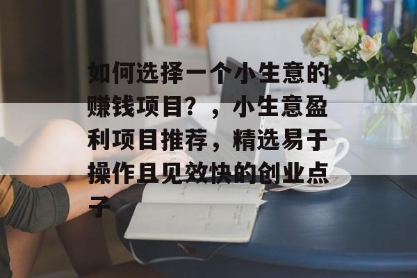 如何选择一个小生意的赚钱项目?,小生意盈利项目推荐,精选易于操作且见效快的创业点子 如何选择一个小生意的赚钱项目?,小生意盈利项目推荐,精选易于操作且见效快的创业点子