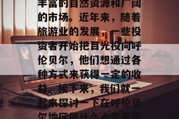 呼伦贝尔地区是一个投资的好地方，这里有着丰富的自然资源和广阔的市场。近年来，随着旅游业的发展，一些投资者开始把目光投向呼伦贝尔，他们想通过各种方式来获得一定的收益。接下来，我们就一起来探讨一下在呼伦贝尔地区做什么小生意可以赚钱。，呼伦贝尔地区什么生意能赚钱?