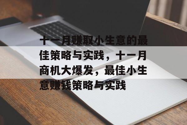 十一月赚取小生意的最佳策略与实践,十一月商机大爆发,最佳小生意赚钱策略与实践 十一月赚取小生意的最佳策略与实践,十一月商机大爆发,最佳小生意赚钱策略与实践