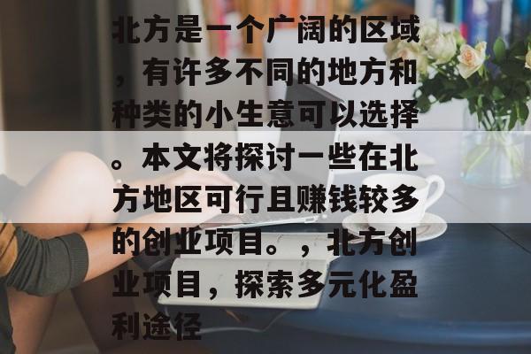 北方是一个广阔的区域,有许多不同的地方和种类的小生意可以选择。本文将探讨一些在北方地区可行且赚钱较多的创业项目。,北方创业项目,探索多元化盈利途径 北方是一个广阔的区域,有许多不同的地方和种类的小生意可以选择。本文将探讨一些在北方地区可行且赚钱较多的创业项目。,北方创业项目,探索多元化盈利途径