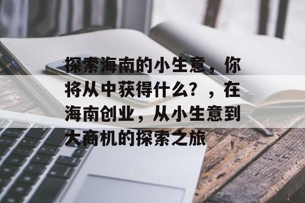 探索海南的小生意,你将从中获得什么?,在海南创业,从小生意到大商机的探索之旅 探索海南的小生意,你将从中获得什么?,在海南创业,从小生意到大商机的探索之旅