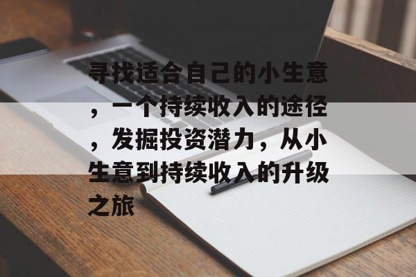 寻找适合自己的小生意，一个持续收入的途径，发掘投资潜力，从小生意到持续收入的升级之旅