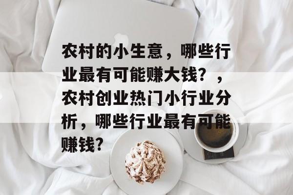 农村的小生意，哪些行业最有可能赚大钱？，农村创业热门小行业分析，哪些行业最有可能赚钱?