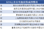12月6日上市公司减持汇总:宝地矿业等8股拟减持(表) 12月6日上市公司减持汇总:宝地矿业等8股拟减持(表)