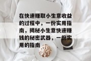 在快速赚取小生意收益的过程中,一份实用指南,揭秘小生意快速赚钱的秘密武器,一份实用的指南 在快速赚取小生意收益的过程中,一份实用指南,揭秘小生意快速赚钱的秘密武器,一份实用的指南