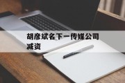 胡彦斌名下一传媒公司减资 胡彦斌名下一传媒公司减资