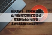 在莫斯科,如何通过创业与投资实现财富增长,莫斯科创业与投资,实现财富增长的路径