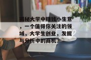 揭秘大学中赚钱小生意,一个值得你关注的领域,大学生创业,发掘与分析中的商机 揭秘大学中赚钱小生意,一个值得你关注的领域,大学生创业,发掘与分析中的商机