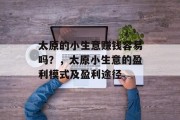 太原的小生意赚钱容易吗?,太原小生意的盈利模式及盈利途径 太原的小生意赚钱容易吗?,太原小生意的盈利模式及盈利途径