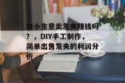 做小生意卖发夹赚钱吗?,DIY手工制作,简单出售发夹的利润分析 做小生意卖发夹赚钱吗?,DIY手工制作,简单出售发夹的利润分析