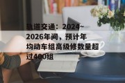 轨道交通:2024~2026年间,预计年均动车组高级修数量超过400组 轨道交通:2024~2026年间,预计年均动车组高级修数量超过400组