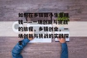 如何在乡镇做小生意赚钱——一场创新与挑战的旅程,乡镇创业,一场创新与挑战的实践探索 如何在乡镇做小生意赚钱——一场创新与挑战的旅程,乡镇创业,一场创新与挑战的实践探索