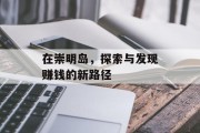 在崇明岛,探索与发现赚钱的新路径