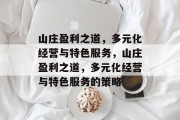 山庄盈利之道,多元化经营与特色服务,山庄盈利之道,多元化经营与特色服务的策略