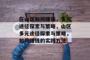 在山区如何赚钱，多元途径探索与策略，山区多元途径探索与策略，如何赚钱的实践方法