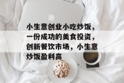 小生意创业小吃炒饭,一份成功的美食投资,创新餐饮市场,小生意炒饭盈利高