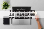 天水地区如何实现赚钱之道，天水地区实现赚钱之道的策略与途径