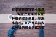 在非洲最赚钱的小生意——从矿产开采到农业种植的综合创业,非洲小商机,矿产开采与农业种植的综合创业方案 在非洲最赚钱的小生意——从矿产开采到农业种植的综合创业,非洲小商机,矿产开采与农业种植的综合创业方案