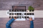 在英国如何赚钱,多种途径与策略,英国赚钱的多种途径与策略 在英国如何赚钱,多种途径与策略,英国赚钱的多种途径与策略